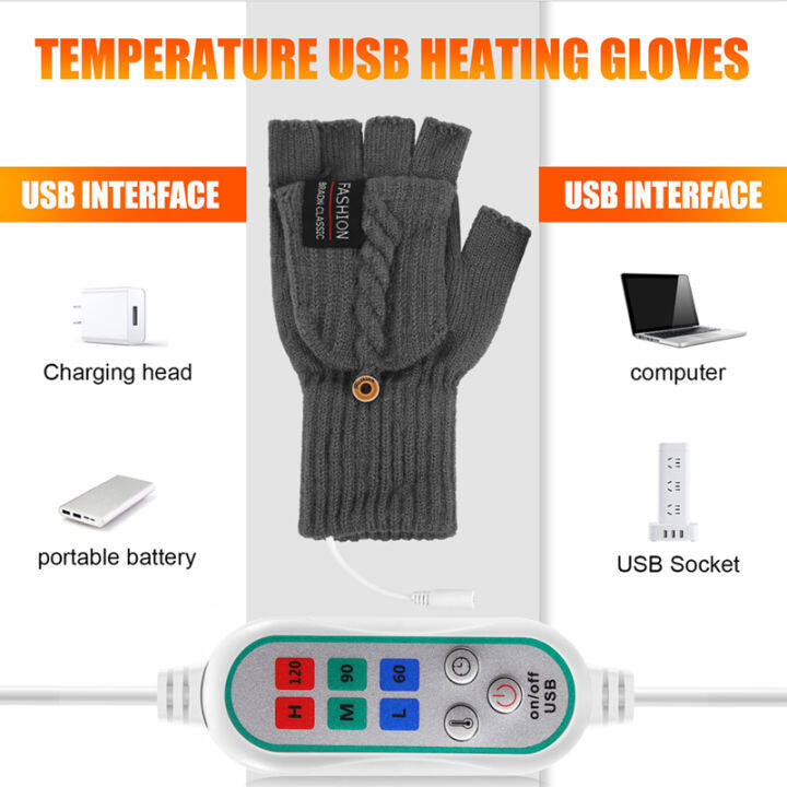 usb-electric-heated-gloves-2-side-heating-convertible-fingerless-glove-mittens-adjustable-cycling-skiing-gloves