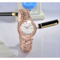 Mk-To3 Rose Gold Body Womens Fashion Watches - White Dial