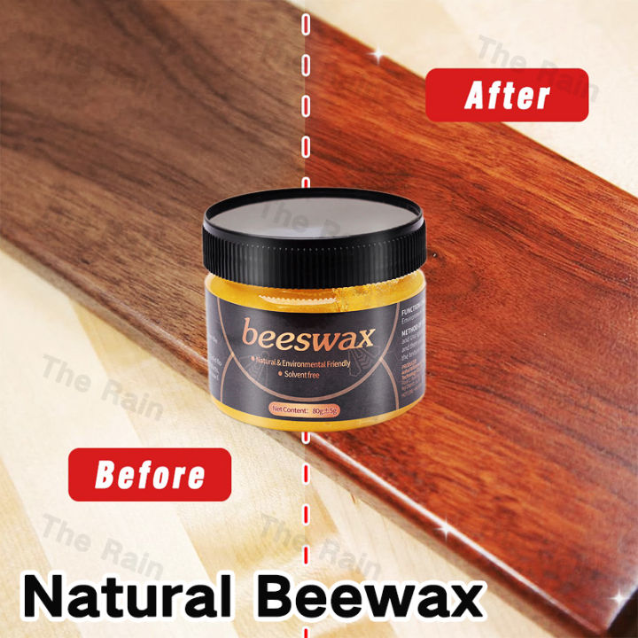 80g Natural Beeswax Wood Polish Wooden Furniture Polishing Care
