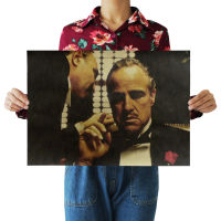The latest godfather nostalgic retro kraft paper poster indoor bar coffee shop wall decoration painting