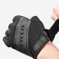 Cycling Bike Half Finger Non-slip Gloves Shockproof Summer Breathable MTB Road Bicycle Gloves Men Women Cycling Equipment