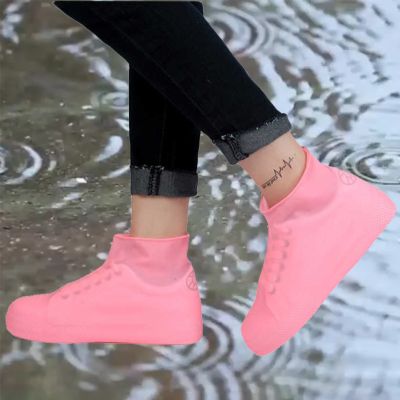 Ready Stock Outdoor Rainy Days Rain Boots Waterproof Footwear Covers Rain Shoe Cover Shoe Protector cubre zapatos impermeables Shoes Accessories