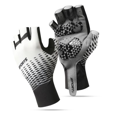 hotx【DT】 Cycling Gloves Mens Breathable Sweat-absorbent Half Men and