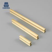 Golden Dresser Drawer Handles for Furniture Kitchen Cabinet Knobs Solid Brass Cupboard Wardrobe Pulls Furniture Handle Hardware