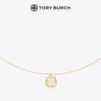 เว็บไซต์ทางการของ Toryburch ประสานกับรูปแบบใหม่สร้อยคอโลโก้วงกลมกลวงมันวาวขนาด40 + 6ซม. โซ่ปรับซิงค์เกอร์1.5ซม.