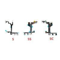 ปิดสวิตช์ปุ่มปรับระดับเสียงเปิดสวิตช์เปิดปิดปุ่ม Key Flex Cable สําหรับ iPhone 5S 5C 5 SE