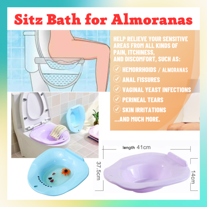 Sitz Bath for Almoranas / Hemorrhoids Toilet Basin Sitz Bath for