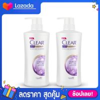 [400 มล. x2 ] แบบเจล เคลียร์ คอมพลีต ซอฟต์ แคร์ แชมพูขจัดรังแค สีม่วง Clear Complete Soft Care Anti dandruff Shampoo Purple 400 ml. x2 CLEAR