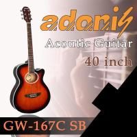 ADONIS กีต้าร์โปร่ง 14 ข้อ AcousticGT 14F40 GW167CEQ4B SB แถมกระเป๋าใส่กีตาร์