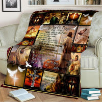 The Lord Prayer Jesus Religion Blanket ผ้าห่มนุ่มสบายผ้าห่มขนปุยผ้าห่มโซฟานวนิยายอบอุ่นเด็กและผู้ใหญ่โยนเดินทางผู้ใหญ่ผ้าห่มฮิปปี้เตียงสำนักงานผ้าลินินผ้าห่ม