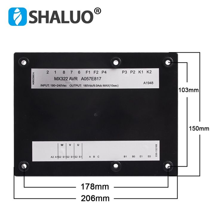 มาใหม่ล่าสุด-mx322แรงดันไฟฟ้า-avr-โคลงควบคุมอัตโนมัติสำหรับดีเซลไร้แปรงเครื่องปั่นไฟฟ้าอุปกรณ์บอร์ดเครื่องกำเนิดไฟฟ้า