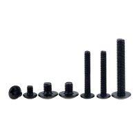 30PCS M3*4-20 Black Carbon Steel Cross Recessed Truss Head Machine Screws Mushroom Big Flat Head Screw Phillips Screw M3x4 M3x10 Nails Screws  Fastene