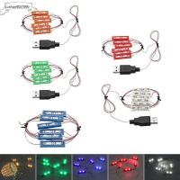 LUSHUN9057990 USB แบบ DIY ที่น่าสนใจสำหรับมืออาชีพไฟบล็อคก่อสร้างไฟ LED อิฐชุดไฟถ่ายภาพไฟตกแต่ง