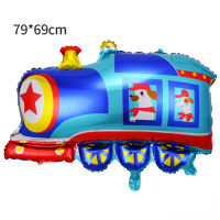 Cheapest# Aluminum Film Car  Balloon  Children  Toy Birthday Party Decoration Vehicle Shape Balloon color:Train【Ready Stock】