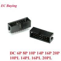 10Pcs DC3 6P 8P 10P 14P 16P 20P Pin 10PL 14PL 16PL 20PL 2.54มม. หัวต่อซ็อกเก็ต ISP ชาย Double-Spaced ตรง IDC JTAG