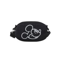 〖Margot decoration〗 Disney Mickey Crossbody Bag for Girl Boy Kid Cartoon Canvas Chest Bag Fanny Pack Cute Portable Wallet Coin Purse Handbags