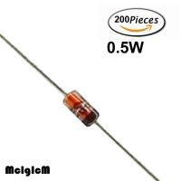 【CC】 200pcs (0.5W) 500MW  Zener diode DO-35 11V 12V 13V 15V 16V 18V 20V 22V 24V 27V 30V 33V 36V 39V 43V 47V