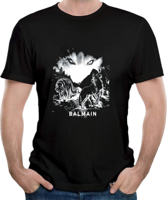 Balmain Tees Printed Allmatch Simple Mens Tshirt 100% Cotton Gildan