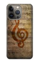 เคสมือถือ iPhone 14 Pro Max ลายโน้ตเพลง Sheet Music Notes Case For iPhone 14 Pro Max