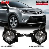 Dlaa สำหรับ Rav4 2013 2014 2015ไฟตัดหมอกหน้าการไฟตัดหมอกจุดแต่งรถที่มีสวิทช์1คู่