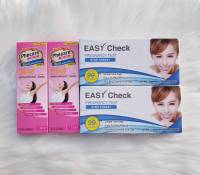 ? (จุ่ม 4 กล่อง) ยี่ห้อ Easy Check และ Pheacre ชุดตรวจครรภ์ ที่ตรวจท้อง (ตามรูป) ของแท้?%