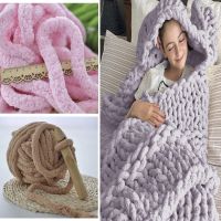 【CW】 Soft Knitting Wool Yarn Super Bulky Chunky Knit   Roving - Aliexpress