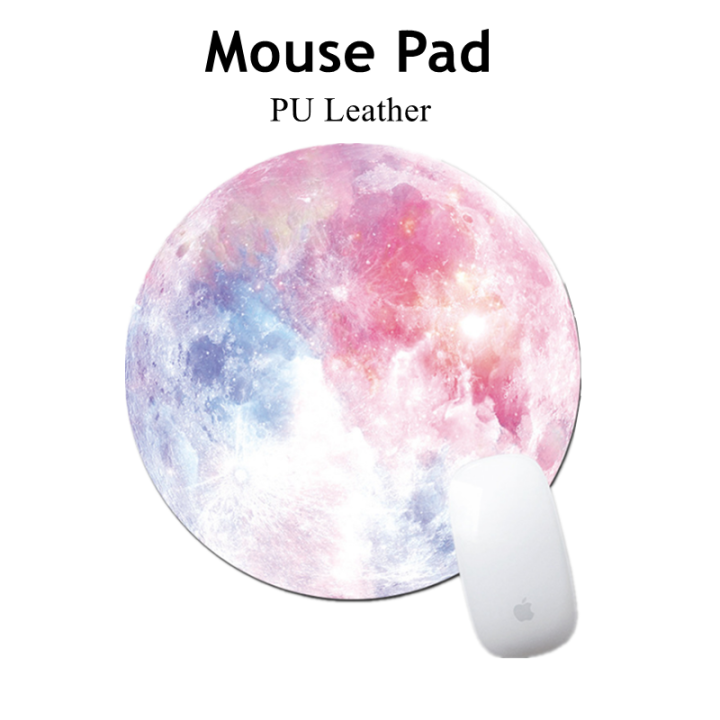 pu-leather-cartoon-round-design-mouse-pad-mini-rubber-mousepads-gaming-mouse-pad-for-work-game