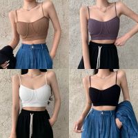 [Lady Sugar] ผู้หญิงเซ็กซี่ Crop Tops Tube Top หญิง Streetwear กีฬาชุดชั้นในเซ็กซี่ Bra Crop Top Tanks