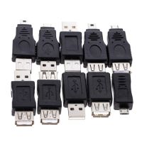 อุปกรณ์ OTG 5pin F/m อะแดปเตอร์ USB ขนาดเล็กตัวแปลง USB ตัวผู้ไปยังอะแดปเตอร์ยูเอสบีหญิง10ชิ้น