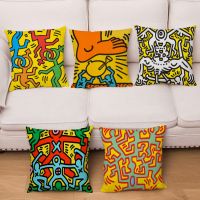 hot！【DT】✔  Pattern Print Cushion Cover Kid Soft Pillowcase Sofa Pillows Cases 50 Design