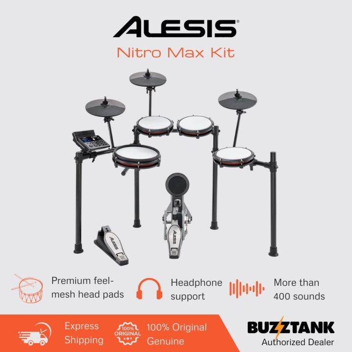 Alesis Nitro Max Electronic Drum Set Digital Drum Kit Lazada