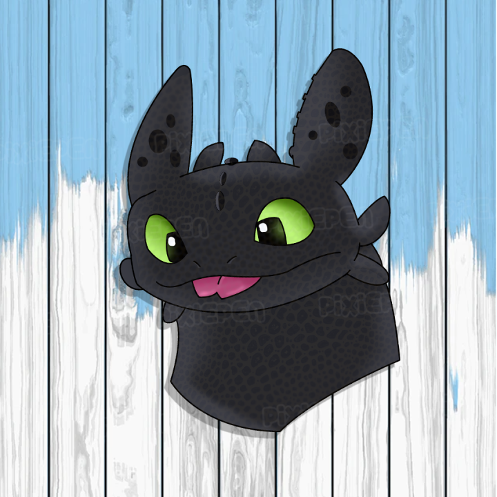 How to train your dragon Toothless Waterproof Peeker Vinyl Sticker ...