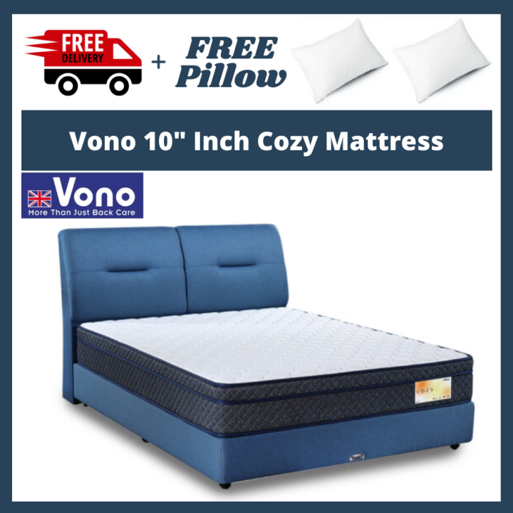 [FREE Pillow+FREE Delivery] Vono 10" Cozy High Resilience PU Foam
