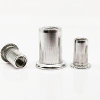 10/20pcs Aluminum Flat Head Metric Thread Blind Blinding Rivet Nut Insert Rivnut Nutsert For M3 M4 M5 M6 M8 Bolt Screw C