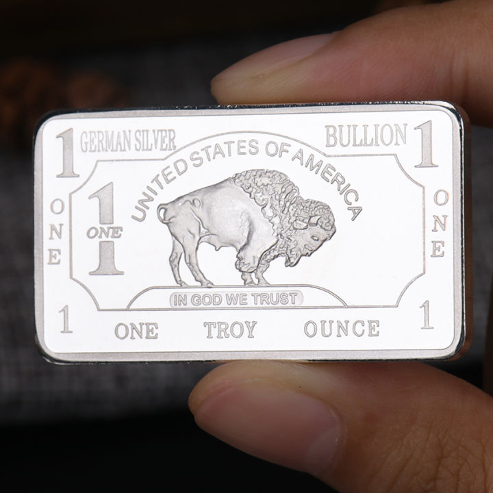 replica-1pc-สินค้าใหม่-troy-ออนซ์-buffalo-เยอรมัน-bullion-bar-เหรียญตกแต่งบ้านเหรียญที่ระลึก-kdddd