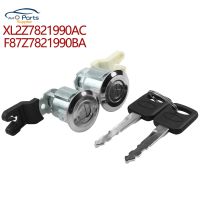 New XL2Z7821990AC F87Z7821990BA Lock Door Lock Barrel Cylinder With 2 Keys for Ford Mercury for Mazda DL140T DL111