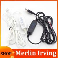 Merlin Irving Shop 3 pin DC 5V LED Dimmer Extension Cable USB Port Power Supply Line Wire Color control Switch Adapter For LED Light Bulb