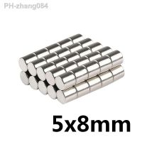 5/20/50pcs 5x8 mm Neodymium Disc Magnets 5mmx8mm Search Minor Diameter Magnet 5x8mm Bulk Small Round Magnets 5x8 mm