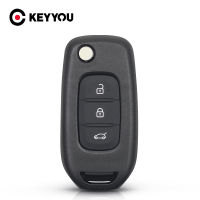 KEYYOU 23ปุ่มพลิกพับ Remote Car Key Case Shell สำหรับ Renault Dacia Logan Sandero Lodgy Dokker Duster 2016 Uncut Blade