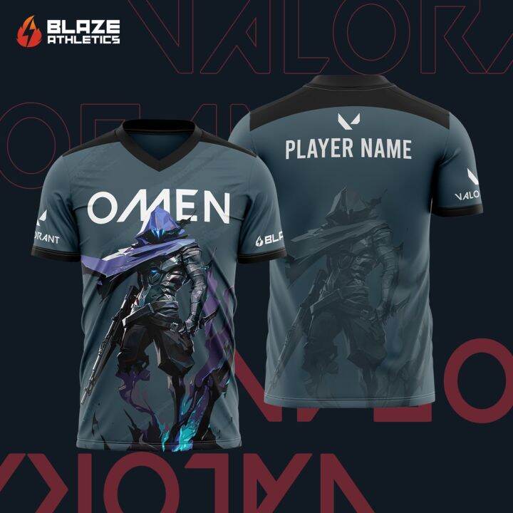 OMEN VALORANT JERSEY Breathable fabric Lazada