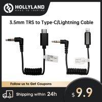 Hollyland อะแดปเตอร์ไมโครโฟนสำหรับกล้อง,อะแดปเตอร์3.5มม. ใช้กับ M1 150ไลท์นิ่งมาตรฐาน Mfi