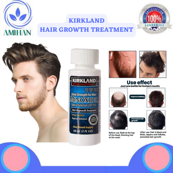 AUTHENTIC !! Kirkland Minoxidil Hair Regrowth Treatment Clinically ...