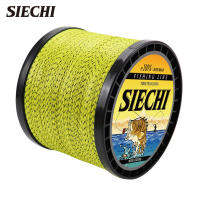 SIECHI สายเบ็ดตกปลาแบบถัก8X 1000M,สายเบ็ดตกปลาคาร์พลวดฟลายฟิลาเมนต์ญี่ปุ่นวัสดุ100% PE Line น้ำเค็ม20 30 40 50 60 88LB ลายจุด