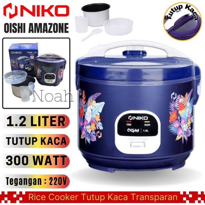 Mejikom Niko Oishi Amazon 1.2 Liter Magic Com Anti Lengket Rice Cooker