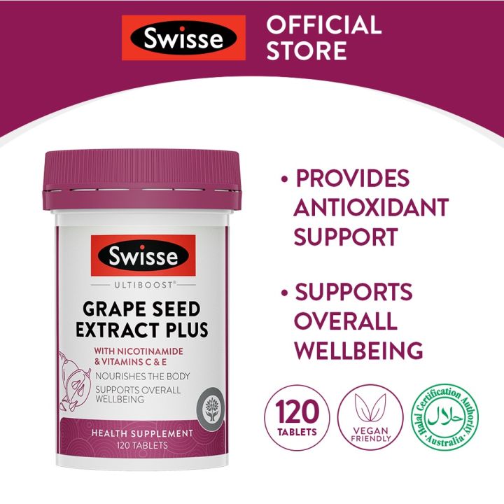 Swisse Ultiboost Grape Seed Extract Plus (120 Tab) | Lazada