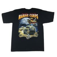 JHPKJ90s United States Marine Corps Screaming Eagle Defending Freedom Graphic Two Sides Printed  T-Shirt Mens Casual Short Tshi 4XL 5XL 6XL