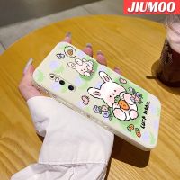 JIUMOO เคสสำหรับ Vivo X27 Pro V27 Pro 5G V27E เคสซิลิโคนนิ่มลายการ์ตูน Luck Bunny เคสมือถือนิ่มบางๆเคสขอบสี่เหลี่ยมด้านข้างเคสป้องกันการกระแทก