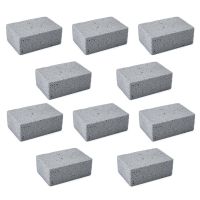 10-Pack Grill Cleaning Bricks Kitchen Stove Brush Degreasing Rust Kitchen Picnic Cleaning Tools