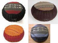 หมอนกลม หมอนนั่ง  หมอนโยคะ  นุ่น 100% Thai Round Cushion Kapok100% Zafu Cushion Cotton100% (Dia.15x6 In)