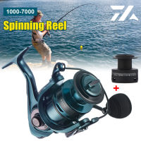 DAIWA รอกตกปลาโลหะเต็มเรือนดั้งเดิม,รอกสปินนิ่งลูกปืน14 + 1ถ้วยลึก1000-7000รอกตกปลาระบบเบรกฟรีแบคแลช